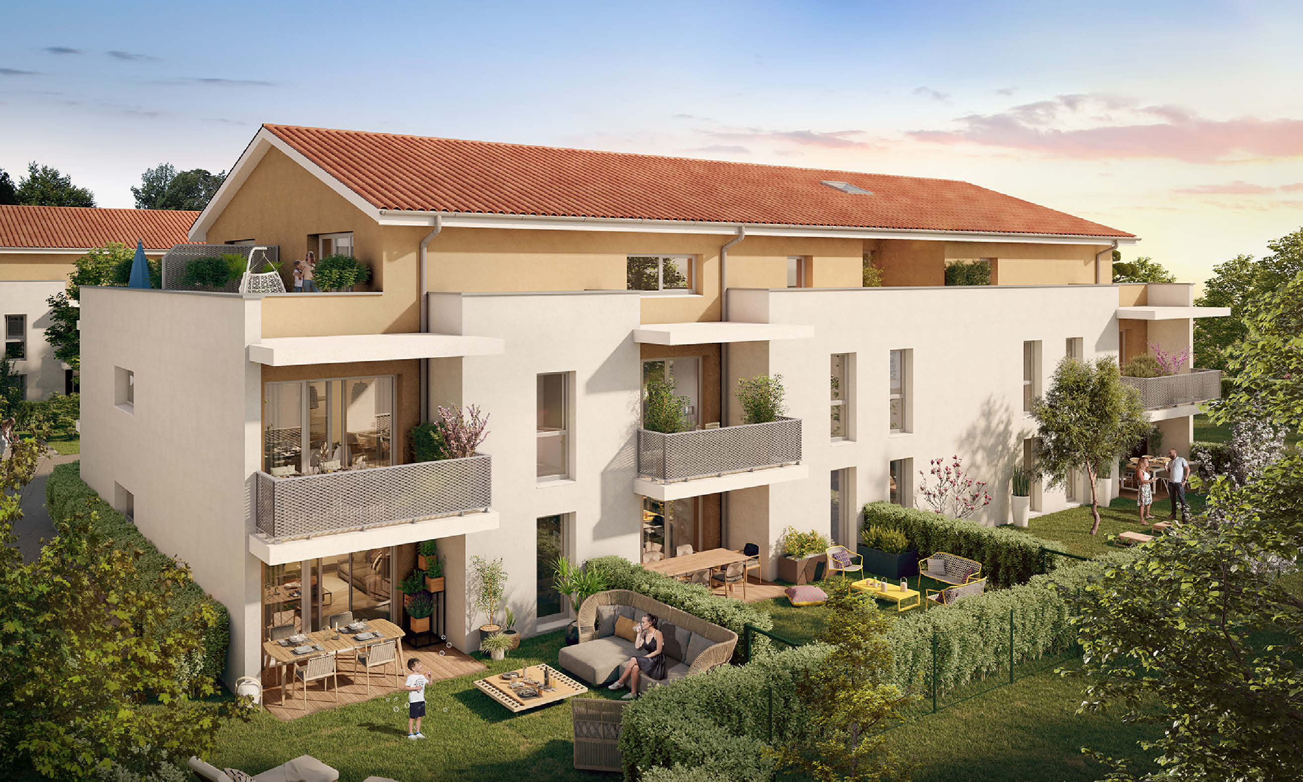 Résidence Mazureva – vue extérieure et jardins